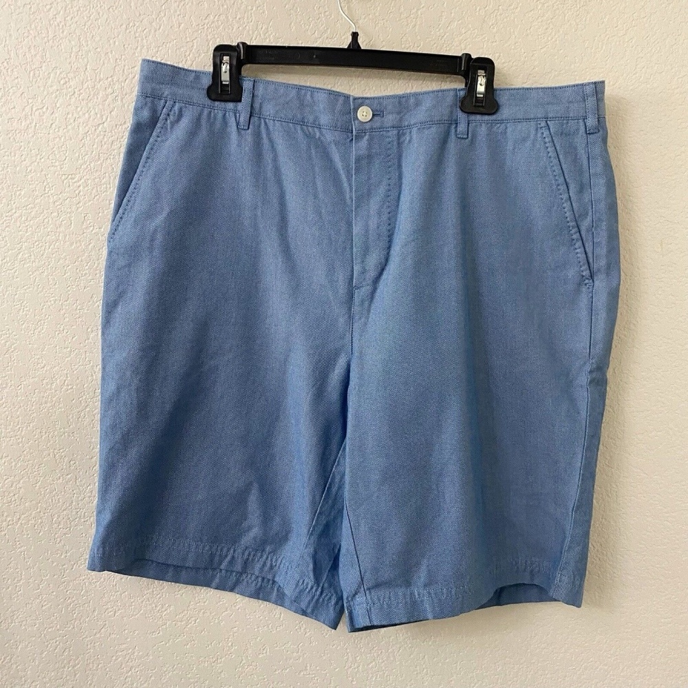 J Hilburn Oxford Shorts Mens Size 38 Blue Tailored Fit Cotton